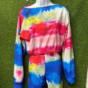 Colorful Tie-Dye Jumpsuit